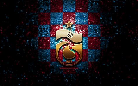 Download wallpapers Trabzonspor FC, glitter logo, Turkish Super League ...