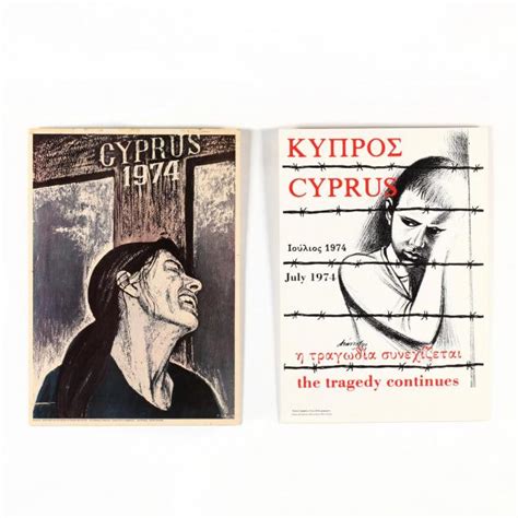 Two Posters Recalling the 1974 Turkish Invasion of Cyprus (Lot 2320 - A ...