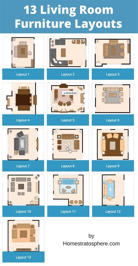 13 living room furniture layout examples floor plan illustrations – Artofit