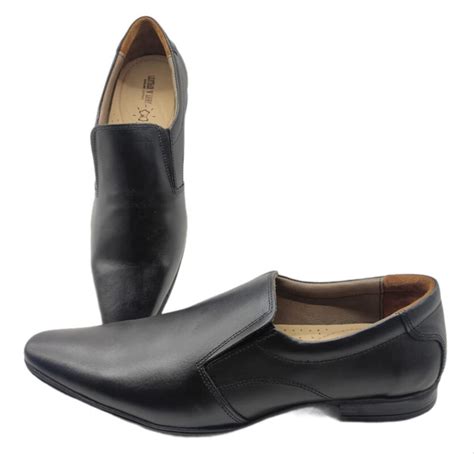 Black Plain Formal Shoes - Ambur Online Leathers