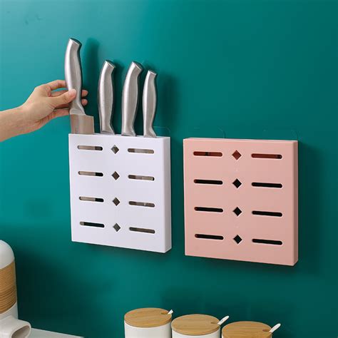 Buy No punch-free wall hanging knives to accept the kitchen rack rack knife holder multi ...