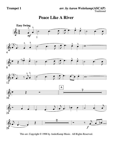 Peace Like a River – brass quintet - AnderKamp Music