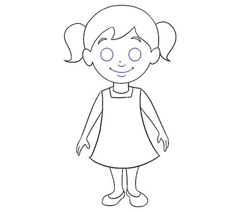 How to Draw a Cartoon Girl in a Few Easy Steps | Easy Drawing Guides