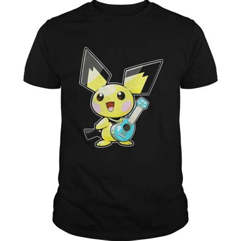 Cute Pikachu Play Guitar Pokemon TShirt | Cute pikachu, Pokemon t, Playing guitar