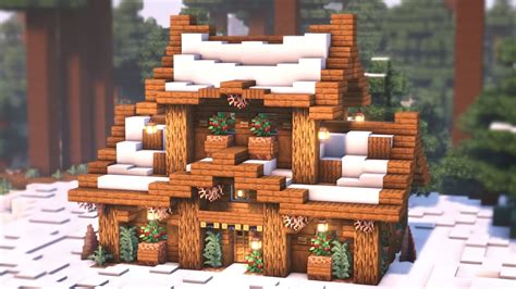 10+ Cool Winter Cabin in Minecraft - TBM | TheBestMods