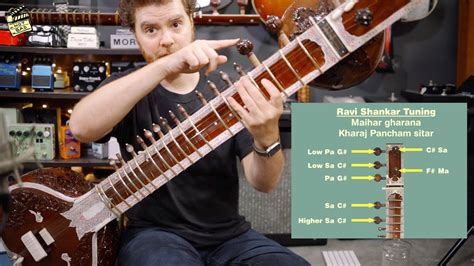 How to tune a Sitar - Ravi Shankar tuning - YouTube