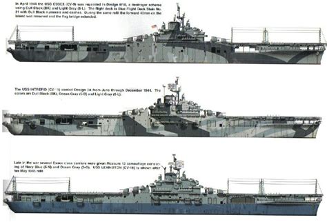 US Essex-Class Aircraft Carriers: USS Essex (CV-9), USS Intrepid (CV-1 ...