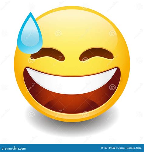 Sweat Tear Emoji Smiley Face Vector Design Art Stock Vector - Illustration of expression, ball ...