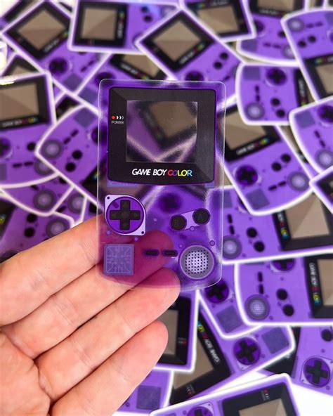 Game Boy Color Sticker | Clear vinyl stickers, Coloring stickers, Sticker design