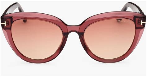 Tom Ford Tori Cat-eye Sunglasses in Red | Lyst