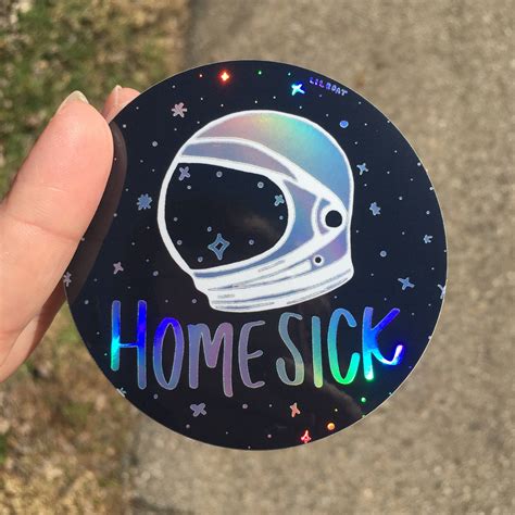 Homesick - Holographic Vinyl Sticker | Vinyl sticker, Vinyl, Homesick