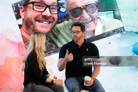 YouTuber iJustine interviews YouTuber Burnie Burns of 'Rooster Teeth ...