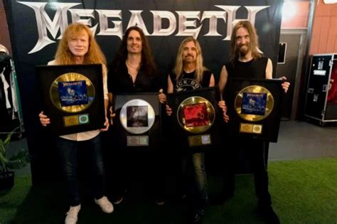 MEGADETH Receives Platinum And Gold Records After L.A. Performance