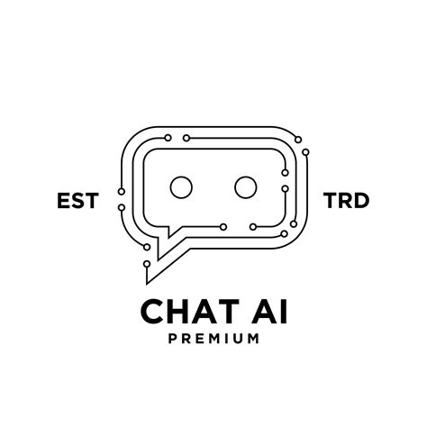 chat AI artificial intelligence Initial letter icon design logo ...