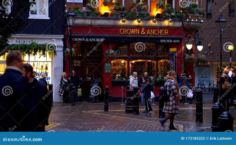 Crown and Anchor Pub London - LONDON, ENGLAND - DECEMBER 10, 2019 ...