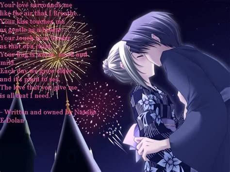 Anime Poems | Anime Kiss Foreworks Love Poem Graphics Code | Anime Kiss ...