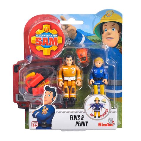 Fireman Sam Toy Figures - Elvis & Penny | Thimble Toys