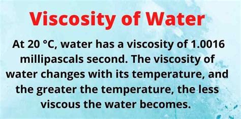 The Viscosity of Water| Definition of Viscosity - What's Insight