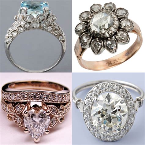 9 Stylish Looking Antique Engagement Rings | Styles At Life