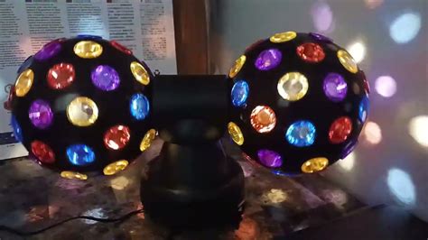 My Deluxe double rotating disco ball light from Party City - YouTube