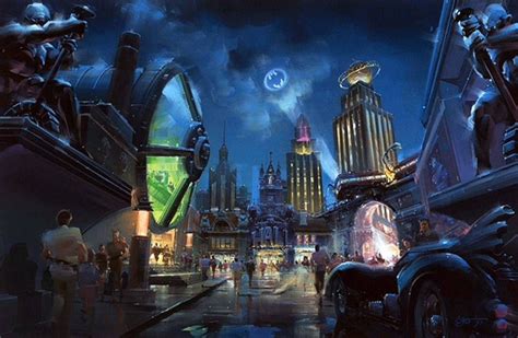 Warner Bros Theme Park Concept Art