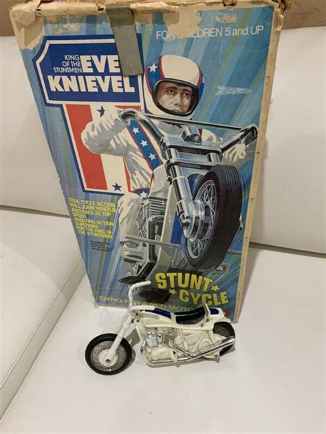 Vintage Original Evel Knievel Stunt Cycle Evil Action Figure Doll 1970s Toys -- Antique Price ...