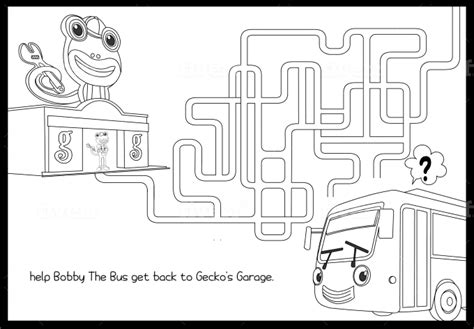 Gecko Garage Colouring Pages Coloring pages are fun for children of all ages and are a great ...