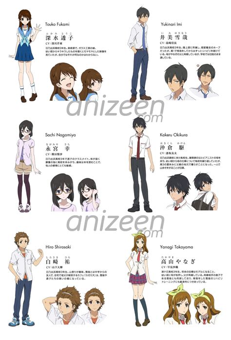 Characters in the #2014summer Glasslip #anime. | 女の子 描き方, えんじぇる, 女の子