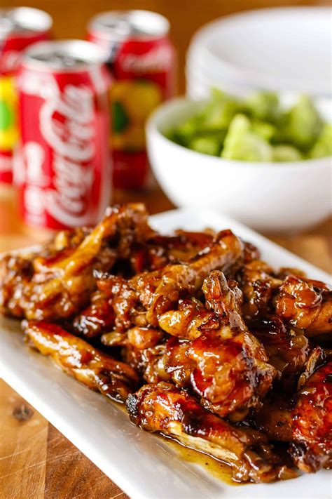 Crispy Coca-Cola Baked Chicken Wings | Unsophisticook