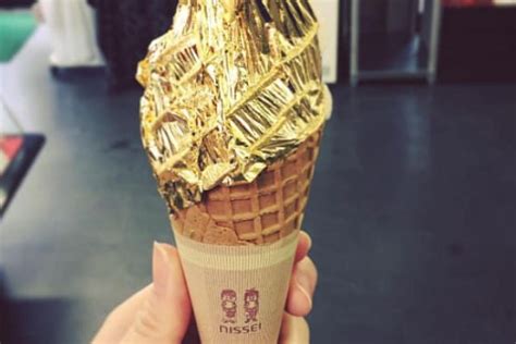 Gold Ice Cream: Japan Unleashes Luxurious Gold-Covered Ice Cream