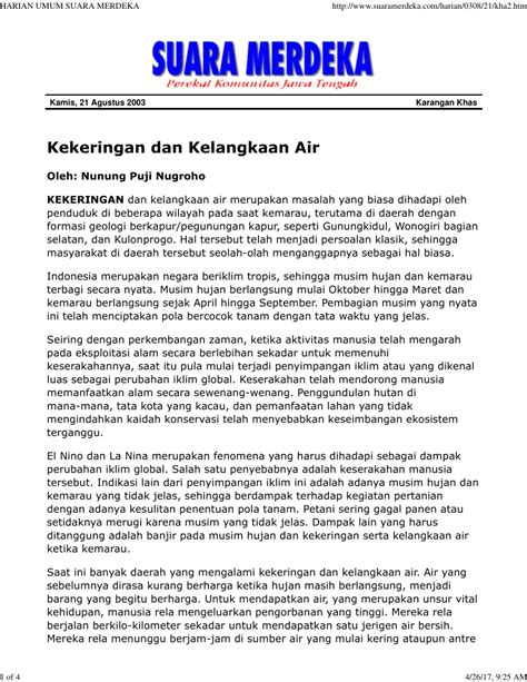 (PDF) Kekeringan dan Kelangkaan Air