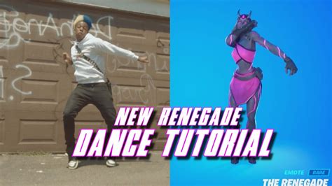 NEW Renegade Dance Fortnite Tutorial - YouTube