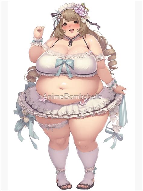 "BBW Anime Maid Waifu" Poster for Sale by AnimeBombshells | Redbubble