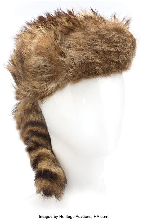 Fess Parker "Davy Crockett" coonskin hat from "Davy Crockett | Lot #2091 | Heritage Auctions