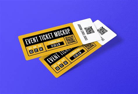 40+ Realistic Ticket PSD Mockup Templates - Decolore