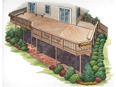 Bi-Level Split house plans - Google Search #deckbuilding | Second story deck, House deck ...