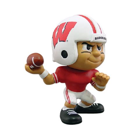 Wisconsin Badgers NCAA Toy Collectible Quarterback Figure - Dragon Sports