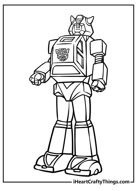 Free Coloring Pages For Boys Transformers Robe