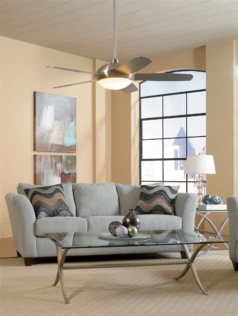 Brushed Nickel Ceiling Fans in Satin & Polished Finish | Delmarfans.com