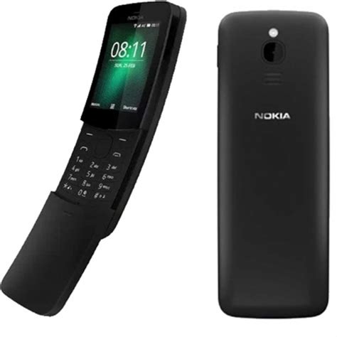 Nokia 8110 Traditional Black 4GB 512MB 2MP 2.4" 1500mAh 4G Dual SIM ...