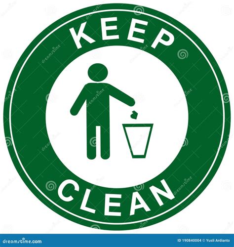 Keep Clean,hygiene Symbol,sticker,icon,pictogram Vector Stock Vector ...