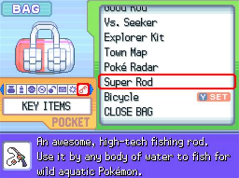 Where To Get the Super Rod in Pokémon Platinum - Guide Strats