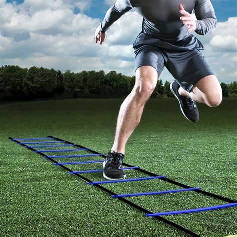 GHB Pro Agility Ladder Agility Training Ladder Speed Flat Rung with ...