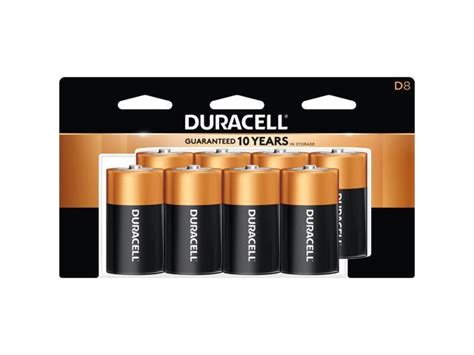 Duracell MN13RT8ZCT Coppertop Alkaline D Batteries For Toy, Remote Control, Flashlight ...