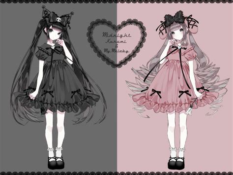 My Melody And Kuromi Anime Art Gothic - vrogue.co