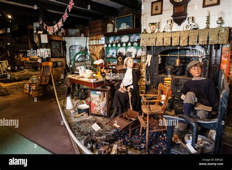 Inside / interior of Mevagissey's / Mevagissey free museum. Cornwall UK. (71 Stock Photo - Alamy