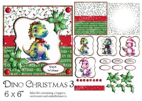 Dino Christmas Set 3 Graphic by Opal Crafts · Creative Fabrica