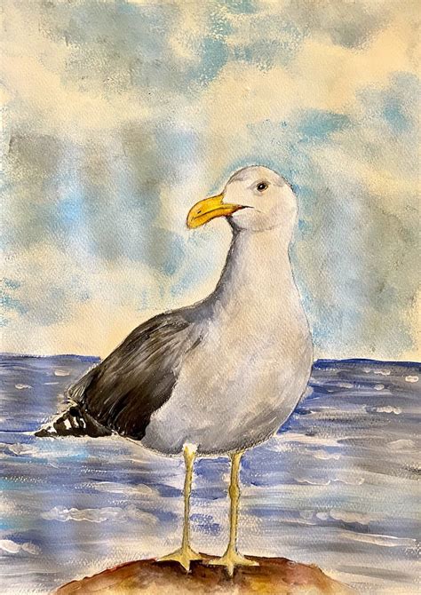 Sea Gull Painting | ArtBase