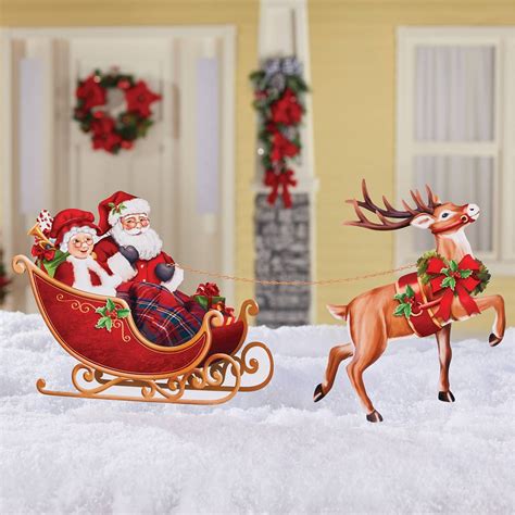 Santa Sleigh Yard Decoration #BuildingDesign #HomeDesign #Architecture & Home Design # ...