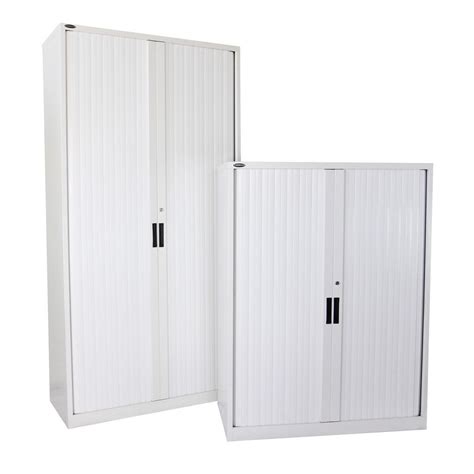 Tambour Door Cabinet 750h x 1200w x 463D - run out sale item (Flatpacked item) - Damba Chairs